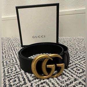 Black Gucci Belt